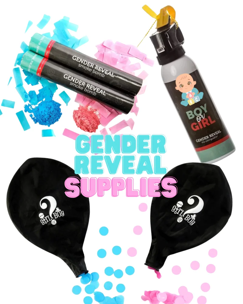 gender reveal supplies